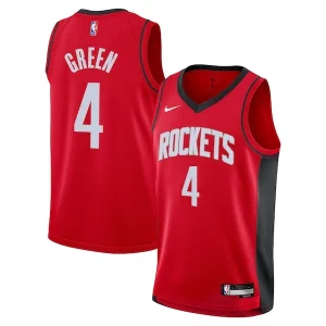 Duraturo Jalen Green Houston Rockets Nike Youth Swingman Jersey Icon Edition Red per i devoti sostenitori