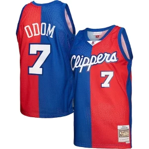 Fascinante Bellissimo Duraturo Lamar Odom LA Clippers Hardwood Classics 2000/01 Split Swingman Jersey Royal/Red per i devoti sostenitori