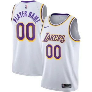 Incantevole Attraente Pratico Los Angeles Lakers Nike 2020/21 Swingman Custom Jersey Association Edition White per i devoti sostenitori