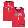 Stupendo Trendy Zion Williamson New Orleans Pelicans Jordan Brand Preschool 2020/21 Fast Break Replica Jersey Statement Edition Red per i devoti sostenitori