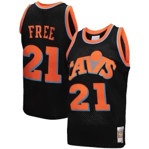 Incantevole Gorgeous Cleveland Cavaliers 1984 85 Hardwood Classics World B. Free Reload 3.0 Swingman Jersey Black per i devoti sostenitori