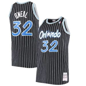 Fascinante Shaquille O'Neal Orlando Magic Big & Tall Hardwood Classics Jersey Black per i devoti sostenitori