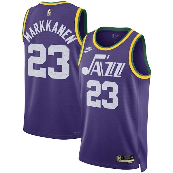 Delizioso Eccezionale Lauri Markkanen Utah Jazz Nike Unisex 2023/24 Swingman Replica Jersey Classic Edition Purple per i devoti sostenitori