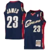 Raffinato Duraturo Splendido LeBron James Cleveland Cavaliers Youth 2008 09 Hardwood Classics Swingman Jersey Navy per i devoti sostenitori