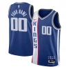 Resistente Sacramento Kings Nike Unisex 2023/24 Custom Swingman Jersey Blue City Edition per i devoti sostenitori