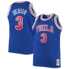 Ottimo Meraviglioso Allen Iverson Philadelphia 76ers 1996/97 Big & Tall Hardwood Classics Swingman Jersey Royal/Black/Red/White per i devoti sostenitori