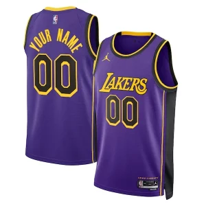 Classico Los Angeles Lakers Jordan Brand Unisex 2022/23 Swingman Custom Jersey Statement Edition Purple per i devoti sostenitori
