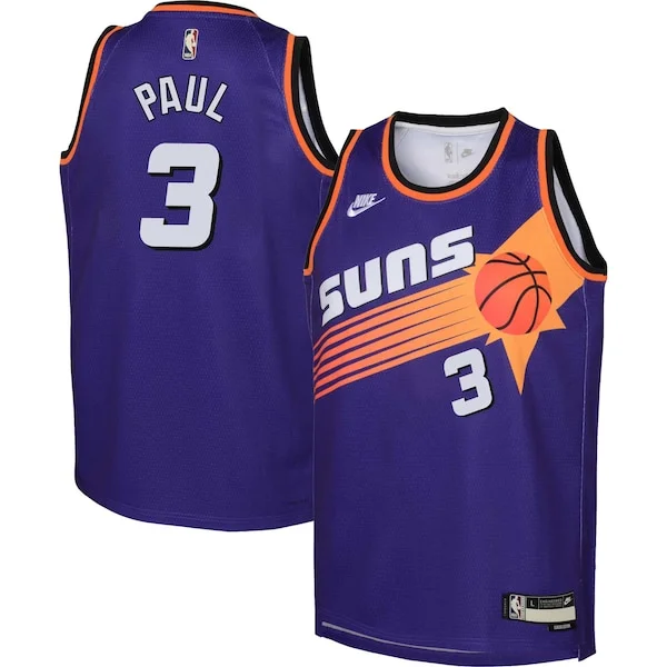 Prestigioso Resistente Chris Paul Phoenix Suns Nike Youth 2022/23 Swingman Jersey Purple Classic Edition per i devoti sostenitori