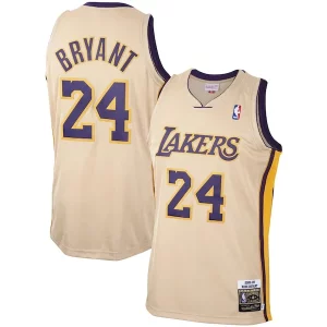 Eccezionale Men's Los Angeles Lakers Kobe Bryant Gold 2008 09 Hardwood Classics Authentic Player Jersey per i devoti sostenitori