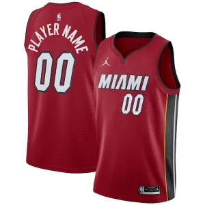 Stupendo Attraente Miami Heat Jordan Brand Swingman Custom Jersey Statement Edition Red per i devoti sostenitori