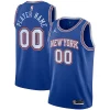 Prestigioso Fantastico New York Knicks Jordan Brand Swingman Custom Jersey Statement Edition Blue per i devoti sostenitori