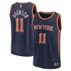 Eccezionale Jalen Brunson New York Knicks Fast Break Replica Player Jersey Statement Edition Navy per i devoti sostenitori