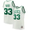 Fascinante Raffinato Larry Bird Boston Celtics Hardwood Classics 1985/86 Swingman Jersey White/Kelly Green per i devoti sostenitori