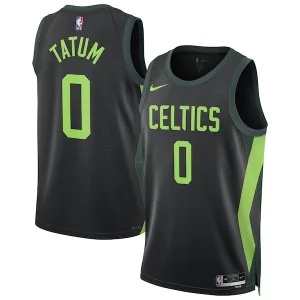 Splendido Jayson Tatum Boston Celtics Nike Unisex 2024/25 Swingman Player Jersey City Edition Black per i devoti sostenitori