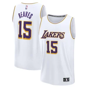 Resistente Austin Reaves Los Angeles Lakers Youth Fast Break Replica Player Jersey Association Edition White per i devoti sostenitori