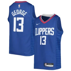Duraturo Stupendo Robusto Paul George LA Clippers Nike Youth 2021/22 Diamond Swingman Jersey Icon Edition Royal per i devoti sostenitori