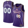 Lussuoso Classico Phoenix Suns Nike Unisex 2024/25 Custom Swingman Jersey City Edition Purple per i devoti sostenitori