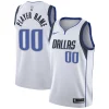 Elegante Cool Dallas Mavericks Nike 2020/21 Swingman Custom Jersey Association Edition White per i devoti sostenitori