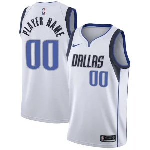 Elegante Cool Dallas Mavericks Nike 2020/21 Swingman Custom Jersey Association Edition White per i devoti sostenitori