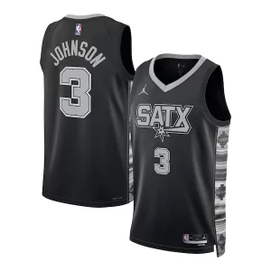 Versatile Fascinante Robusto Keldon Johnson San Antonio Spurs Jordan Brand Unisex Swingman Jersey Statement Edition Black per i devoti sostenitori