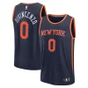 Duraturo Resistente Donte DiVincenzo New York Knicks Fast Break Replica Player Jersey Statement Edition Navy per i devoti sostenitori