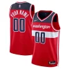 Comodo Elegante Prestigioso Washington Wizards Nike Unisex Swingman Custom Jersey Red Icon Edition per i devoti sostenitori