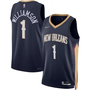 Fantastico Zion Williamson New Orleans Pelicans Nike 2021/22 Diamond Swingman Jersey Icon Edition Navy per i devoti sostenitori