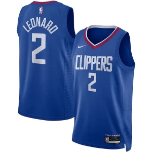 Ottimo Kawhi Leonard LA Clippers Nike Unisex Swingman Jersey Icon Edition Royal/White per i devoti sostenitori