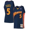 Splendido Attraente Carino Baron Davis Golden State Warriors 2006/07 Hardwood Classics Swingman Jersey Navy per i devoti sostenitori