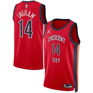 Incantevole Fascinante Elegante Brandon Ingram New Orleans Pelicans Jordan Brand Unisex Swingman Jersey Statement Edition Red per i devoti sostenitori