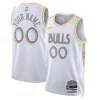 Carino Meraviglioso Chicago Bulls Nike Unisex 2024/25 Custom Swingman Jersey City Edition White per i devoti sostenitori