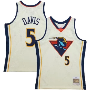 Carino Delizioso Baron Davis Golden State Warriors Chainstitch Swingman Jersey Cream per i devoti sostenitori