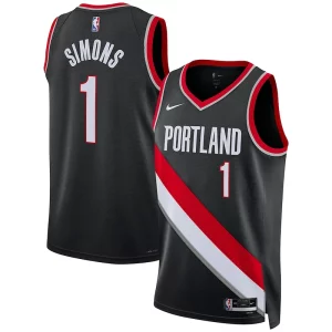 Comodo Meraviglioso Anfernee Simons Portland Trail Blazers Nike Unisex Swingman Jersey Association Edition Black per i devoti sostenitori