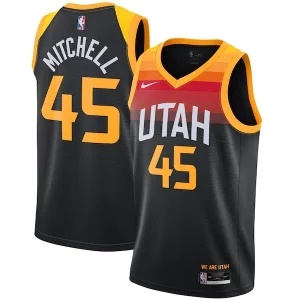 Gorgeous Lussuoso Donovan Mitchell Utah Jazz Nike 2021/22 Swingman Player Jersey Black City Edition per i devoti sostenitori