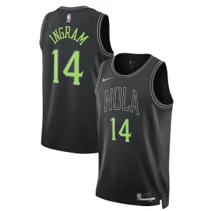 Meraviglioso Bellissimo Prestigioso Brandon Ingram New Orleans Pelicans Nike Unisex 2023/24 Swingman Jersey Black City Edition per i devoti sostenitori