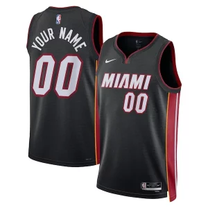 Comodo Meraviglioso Pratico Miami Heat Nike Unisex Swingman Custom Jersey Black Icon Edition per i devoti sostenitori