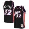 Attraente Resistente Carino Karl Malone Utah Jazz 2001/02 Hardwood Classics Swingman Jersey Black per i devoti sostenitori