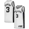 Carino Keldon Johnson San Antonio Spurs Nike Unisex Swingman Jersey Association Edition White per i devoti sostenitori