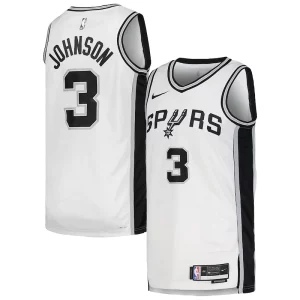 Carino Keldon Johnson San Antonio Spurs Nike Unisex Swingman Jersey Association Edition White per i devoti sostenitori
