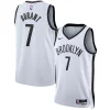 Carino Kevin Durant Brooklyn Nets Nike Unisex Swingman Jersey Association Edition White/Black per i devoti sostenitori