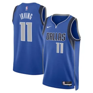 Resistente Robusto Comodo Kyrie Irving Dallas Mavericks Nike Unisex Swingman Replica Jersey Icon Edition Blue per i devoti sostenitori