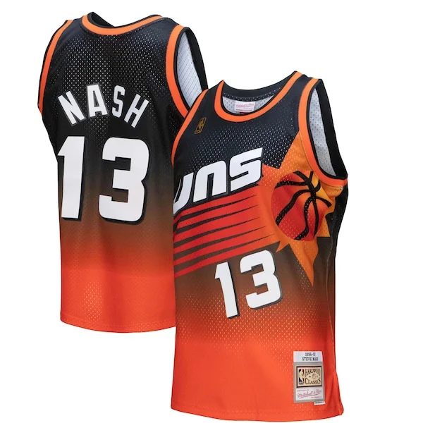 Raffinato Magnifico Pratico Steve Nash Phoenix Suns 1996/97 Hardwood Classics Fadeaway Swingman Player Jersey Orange/Black per i devoti sostenitori