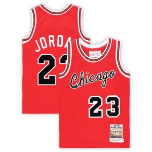 Versatile Michael Jordan Chicago Bulls Preschool Hardwood Classics 1984/85 Authentic Swingman Jersey Red per i devoti sostenitori