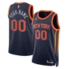 Fascinante Moderno New York Knicks Jordan Brand Unisex 2022/23 Swingman Custom Jersey Statement Edition Navy per i devoti sostenitori