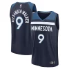 Duraturo Nickeil Alexander Walker Minnesota Timberwolves Fast Break Replica Player Jersey Icon Edition Navy per i devoti sostenitori