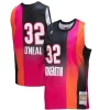Raffinato Cool Ottimo Shaquille O'Neal Miami Heat 2005/06 Hardwood Classics Fadeaway Swingman Player Jersey Pink/Black per i devoti sostenitori