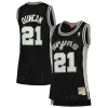 Delizioso Accattivante Carino Tim Duncan San Antonio Spurs Women's 1998/99 Hardwood Classics Swingman Jersey Black per i devoti sostenitori
