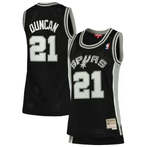 Delizioso Accattivante Carino Tim Duncan San Antonio Spurs Women's 1998/99 Hardwood Classics Swingman Jersey Black per i devoti sostenitori