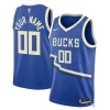 Fascinante Meraviglioso Accattivante Milwaukee Bucks Nike Unisex 2024/25 Custom Swingman Jersey City Edition Royal per i devoti sostenitori