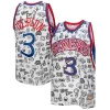 Splendido Cool Allen Iverson Philadelphia 76ers 1996/97 Swingman Jersey White per i devoti sostenitori